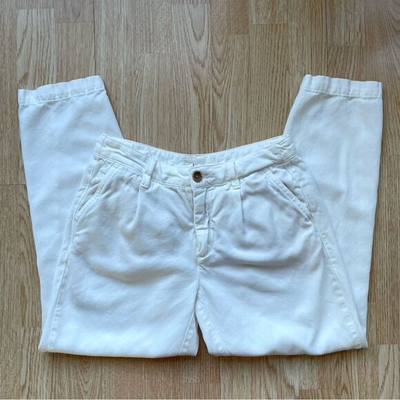Anthropologie White Scout Tapered Ankle Pants - Size: 26 - Picture 3 of 12